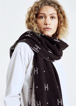 Hype The Detail Logo scarf Brown 
